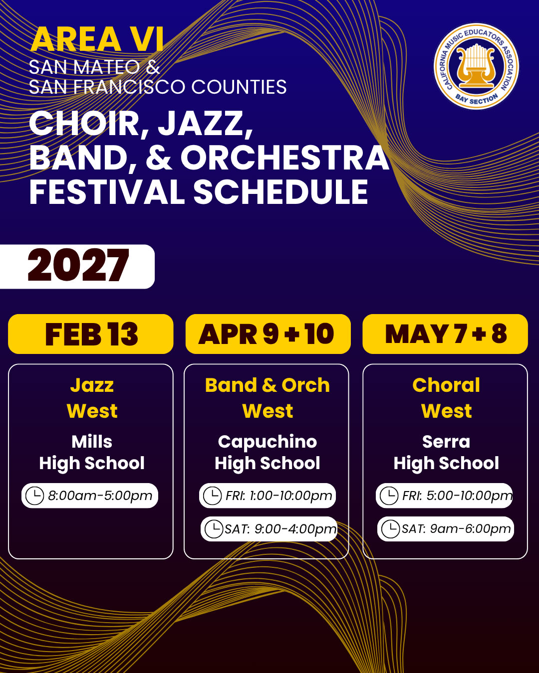 2027 Large Group Festivals - Area VI