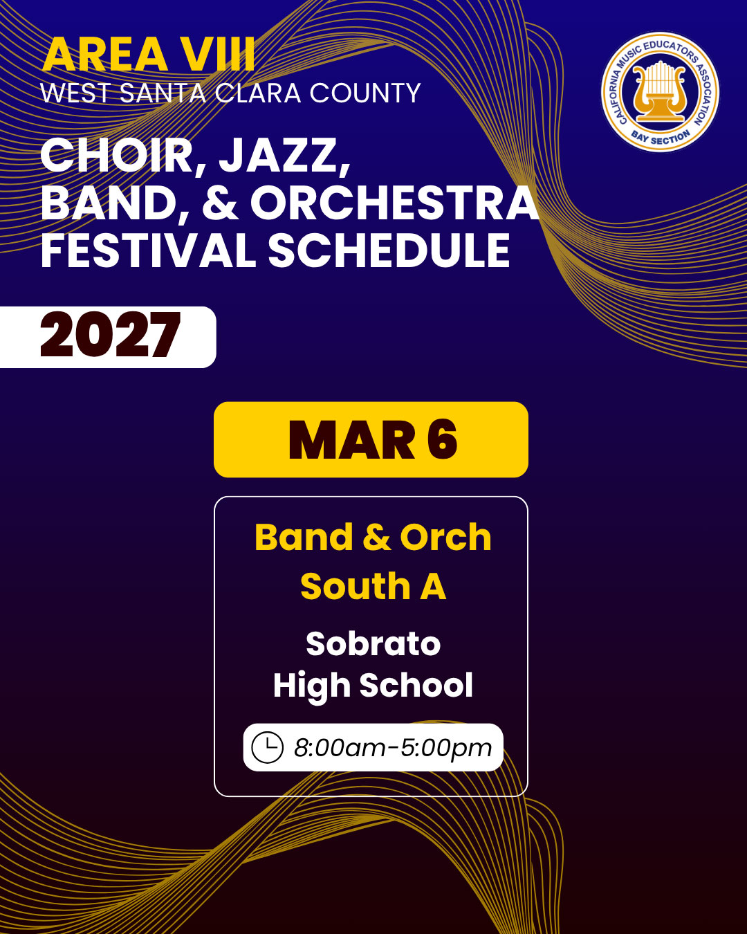 2027 Large Group Festivals - Area VIII