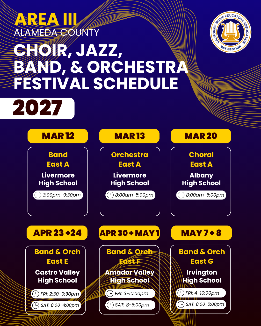 2027 Large Group Festivals - Area III